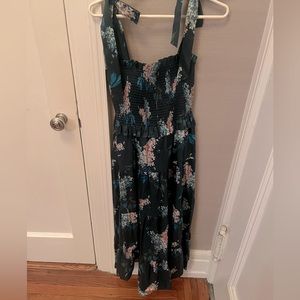 Rebecca Taylor Dark Floral Maxi Dress